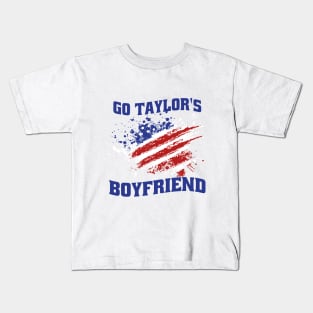 Go Taylor's Boyfriend Football Fan Kids T-Shirt